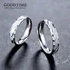 Trendy Pure 100% 925 Sterling Silver Wedding Ring Frosting 1 Piece Egagement Band For Couple Anniversary Jewelry For Woman Man 4