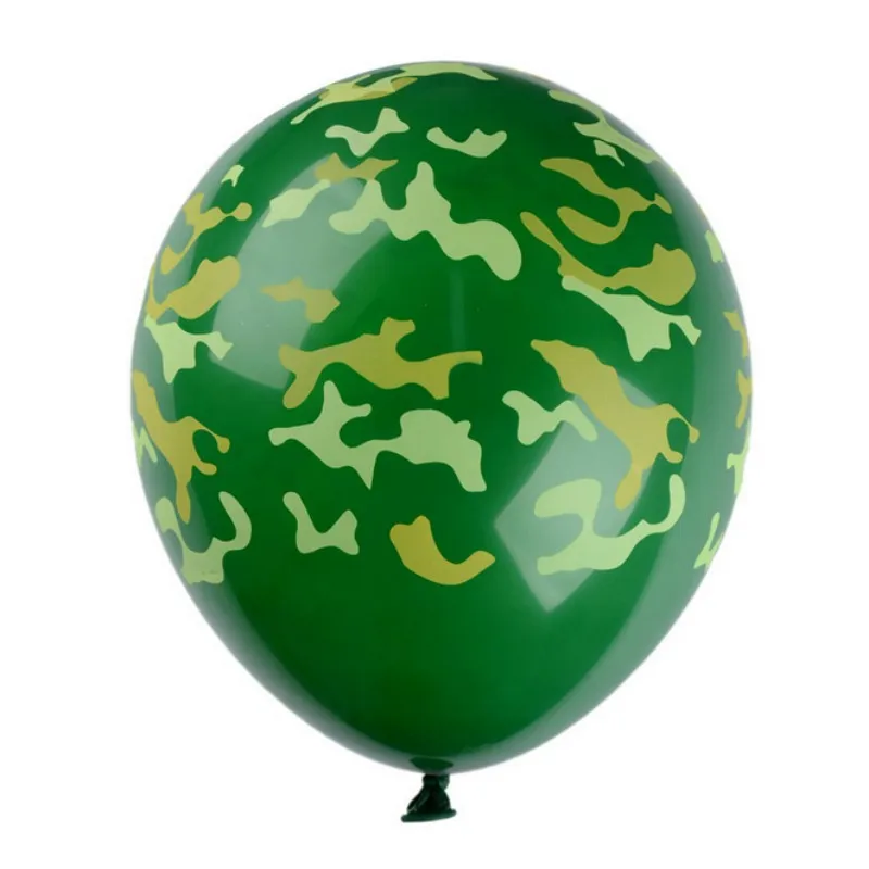 Ballon camouflage en latex vert de l'armée, décorations de fête à thème  militaire, fournitures de fête d'anniversaire pour enfants, garçon, 10  pièces - AliExpress