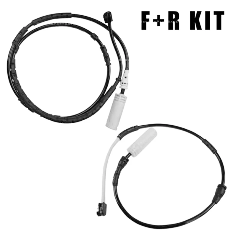 Front & Rear Brake Line Brake Pad Wear Sensor Kit For BMW X1 E84 Induction Wire 34356792562 34356792565