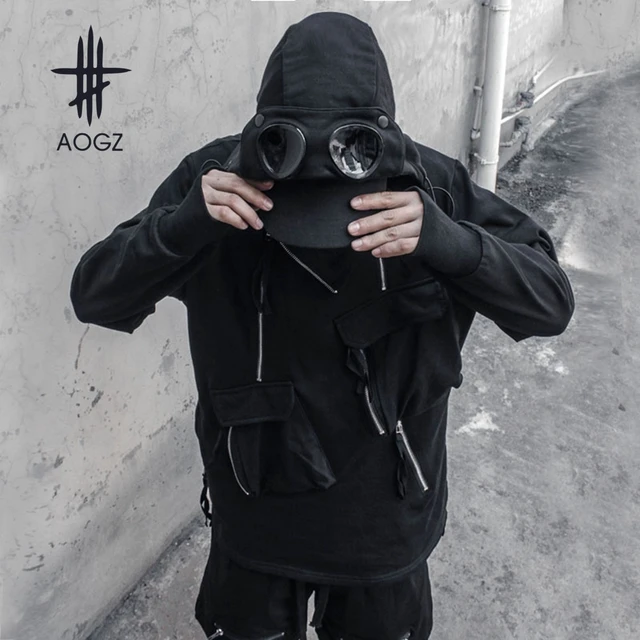 Spring Letter S Embroid Hooded Removable High Streetwear Men Denim