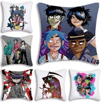 G-Gorillaz Music Pillow Covers Cartoon Sofa Decorative Home Double-sided Printing Short Plush Cute Cushion Cover 1