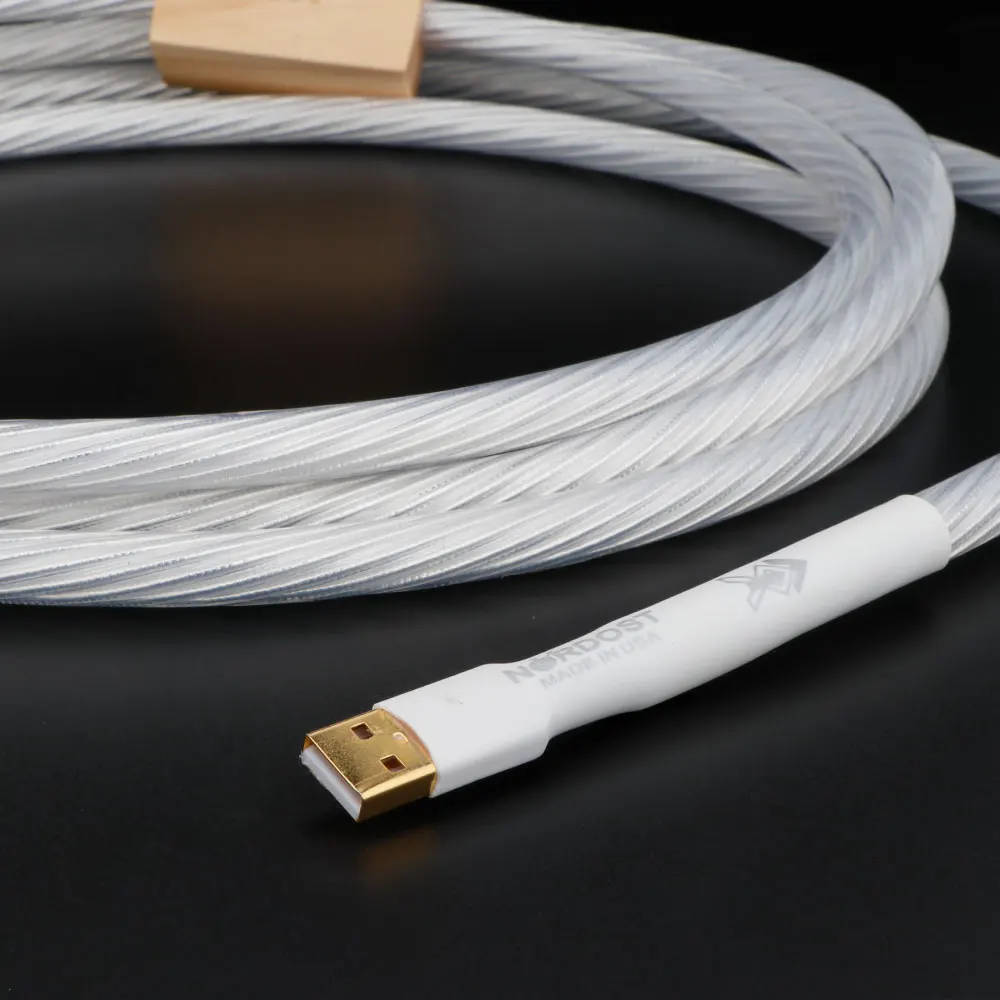 Nordost Odin 2 Silver-Plate USB Cable Computer DAC Decoder Data Cable Sound card cable 2.0 Version A-B HI-END HiFi Audio usb cable audio cable sound card adapter