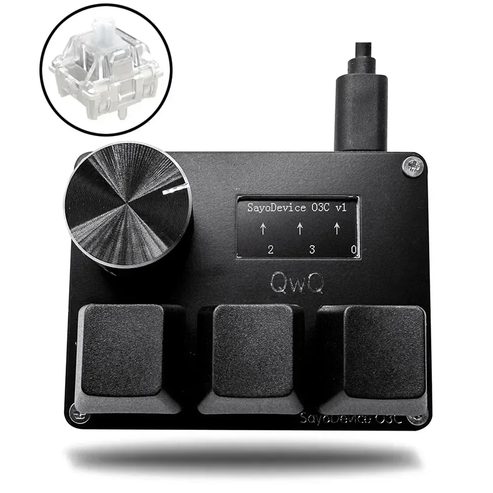 Gateron Ks-20 White Switches Sayodevice Osu O3c Rapid