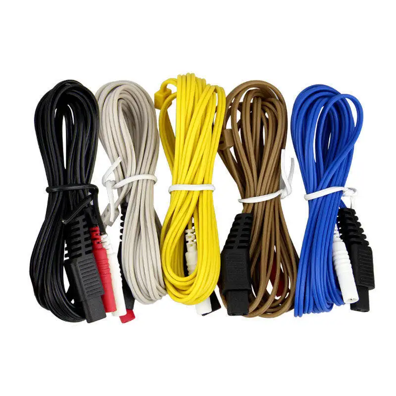6pcs/lot 6 channels Alligator Clip Cable Acupuncture Needles clip for hwato SDZ-II Electronic Acupuncture Treatment Instrument