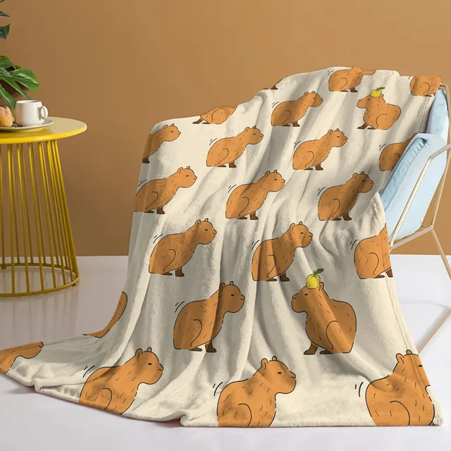 Capibara Lovely Nap Blanket Sofa Winter Warm Bed Camping Fluffy Soft Blankets Microfiber Bedding Use Flannel Throw Blanket Capibara Lovely Nap Blanket Sofa Winter Warm Bed Camping Fluffy Soft Blankets Microfiber Bedding Use Flannel Throw Blanket