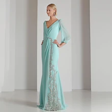 

Laxsesu A-line Mother Of The Bride Dresses Modern Long Chiffon Appliques Beading Wedding Guest Gown 2022 Plus Size