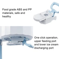 Machine à crème glacée domestique électrique, bricolage, glace fondante, Machine de fabrication automatique, cône de crème glacée aromatisé aux fruits, Smoothie EU 6