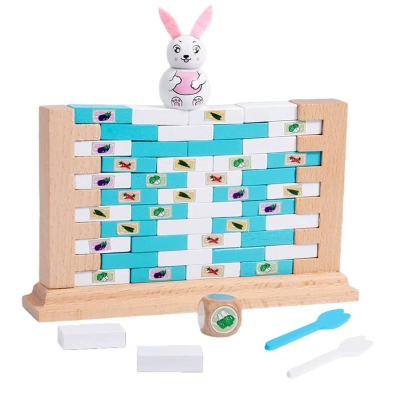 

Игрушечный блок для обучения мелкой моторике Игра-головоломка ToppleDown Tower Balance Игрушка для обучения малышей Tumble Set