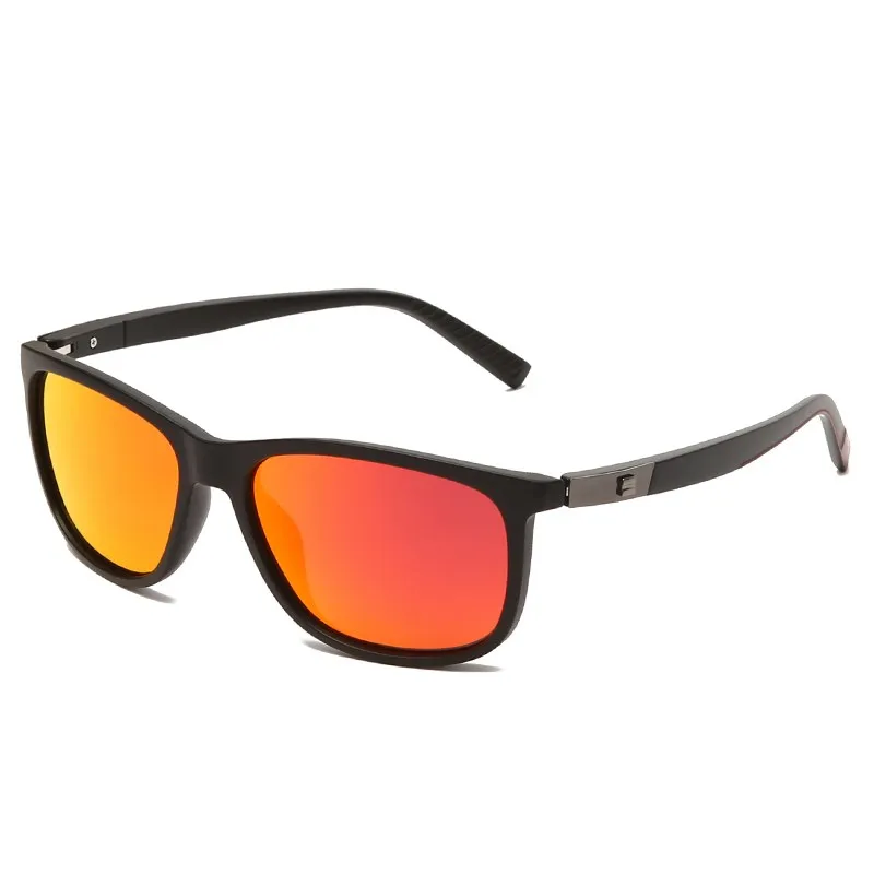 Fashion Brand Design Men Women Square Polarized Sunglasses Unisex Vintage Sun Glasses UV400 Plastic Titanium Frame TR