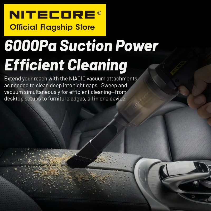 NITECORE CW23 מאוורר צילום כיס רב תכליתי מפוח חשמלי נייד שאיבת אבק עבור קנון סוני וידאו קצר קמפינג לרכב