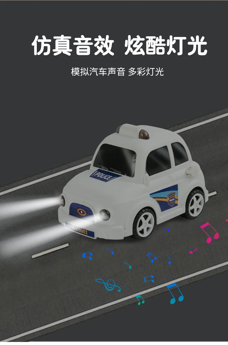 Children's Simulation Car Gas Station Refueling Police Machine Credit Card Payment Toy Model Boy Role Play Petrol station Gift 6