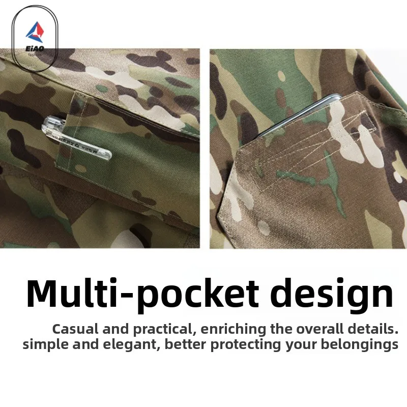 EIAO Tactical Waterproof Rainproof Jacket Men Fashion Camo Soft Shell Windbreaker Coat Autumn 2025 New Bomber Motorcycle Jacket