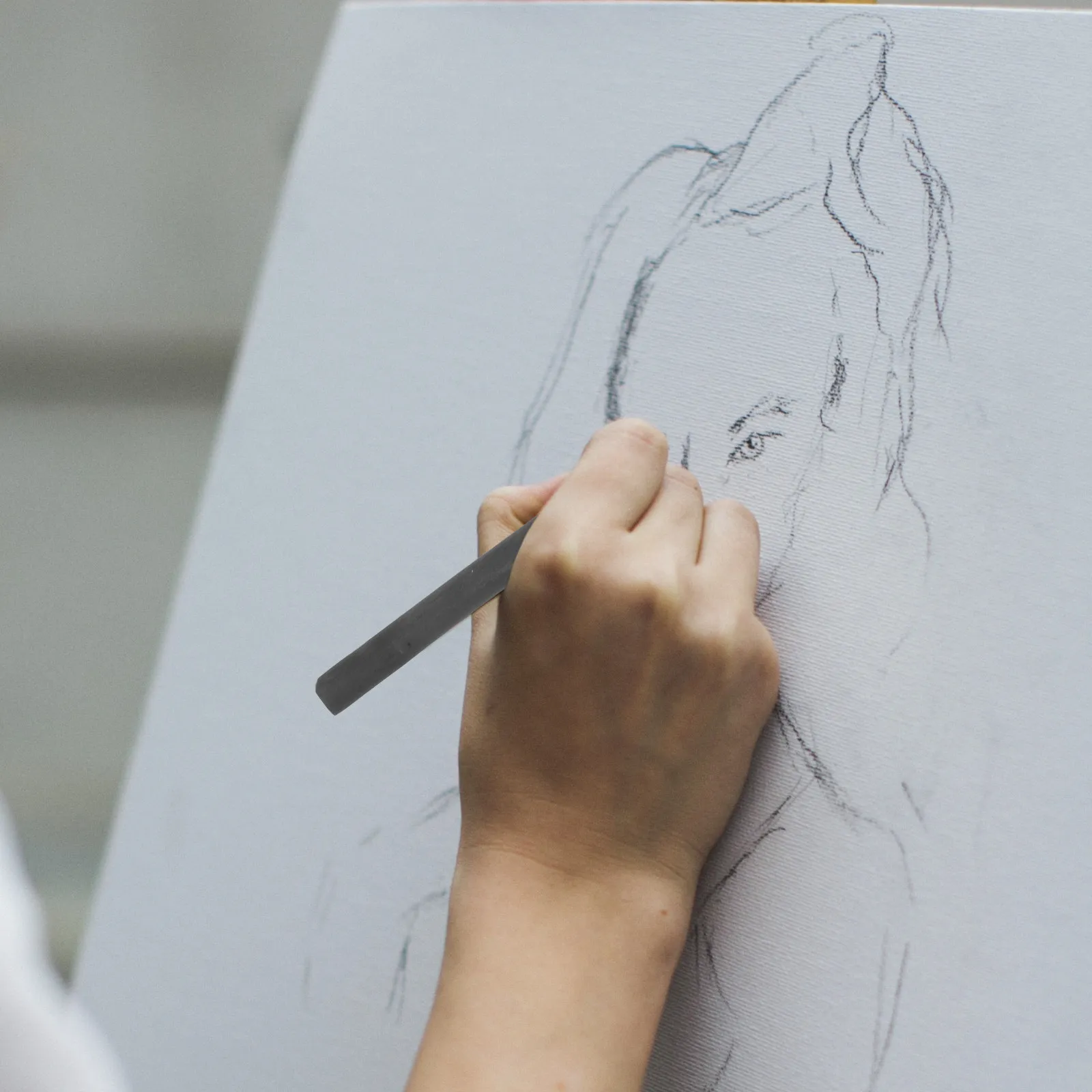 20개 숯 그림 그리기용 스틱 압축된 내구성 있는 검정색 페인팅 아티스트 용품