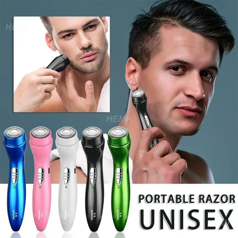 

2023 New Mini Electric Shaver Automatic Men's Razor Trimmer Portable Beard Knife Safety Heads Shaving Machine Hair For Man