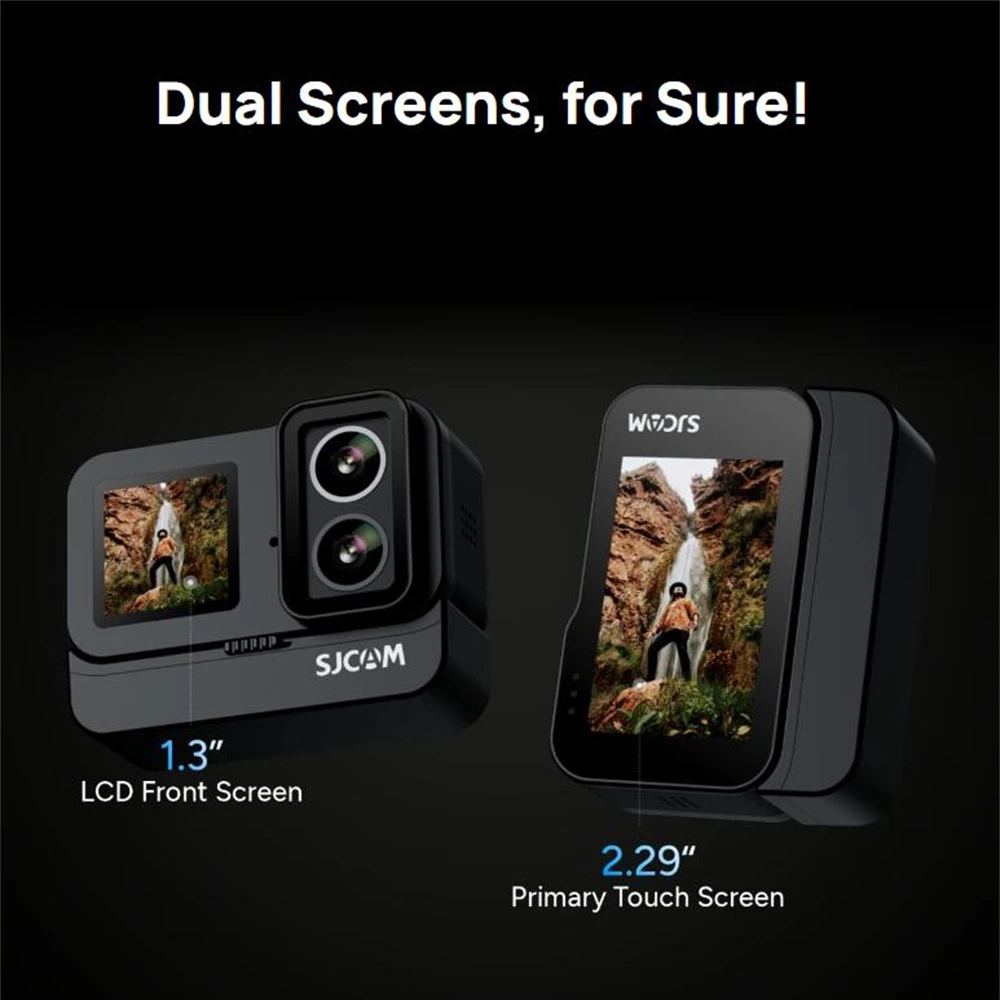 SJCAM SJ20 Dual cameras Dual Lens 4K Action Camera Waterproof 5G WiFi Touch Screen action cam camera sport helmet New In 2024 - AliExpress 44