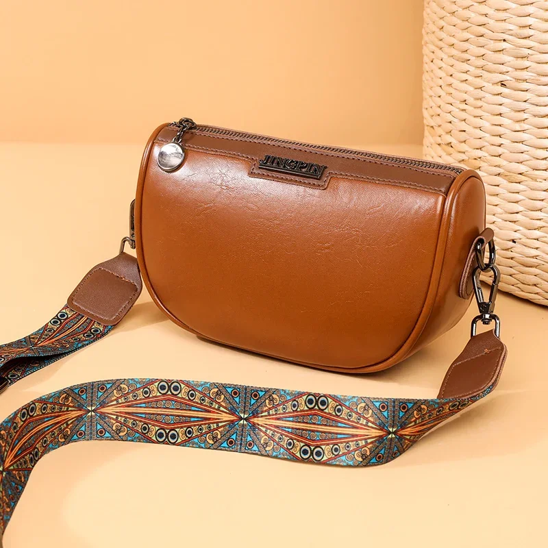 Ladies Handbags Fashion Women Shoulder Bags Vintage Solid Color Cow Leather Female Crossbody Bags for Women handbags