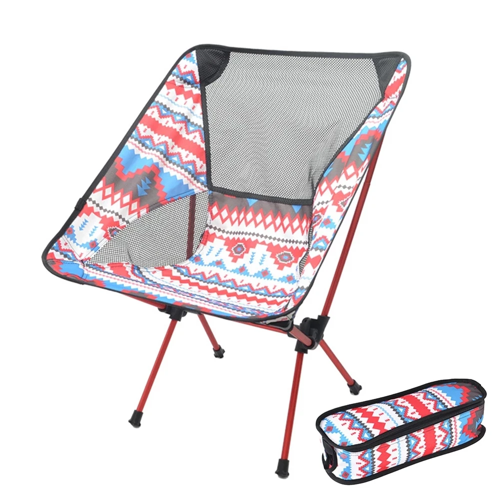 Folding Camping chair picnic foldable hiking leisure Travel beach Backpack moon portable Fishing |