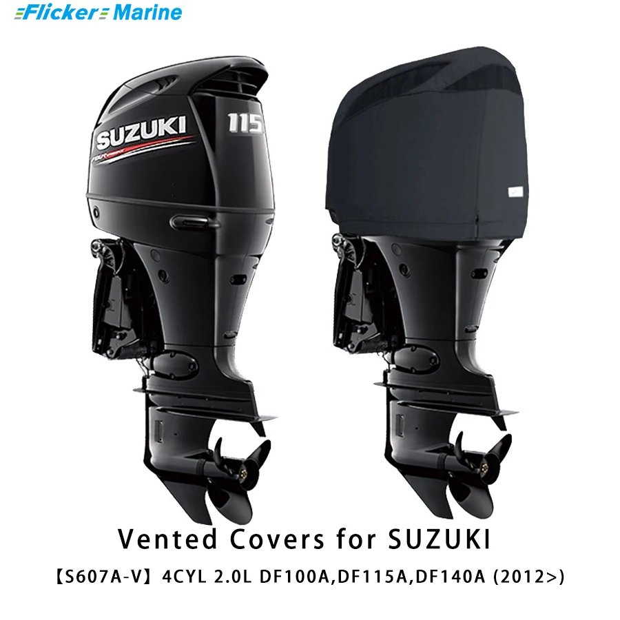 Flickermarine Ventilation Covers for Suzuki 115hp Outboard Engines DF100A,DF115A,DF140A(2012)