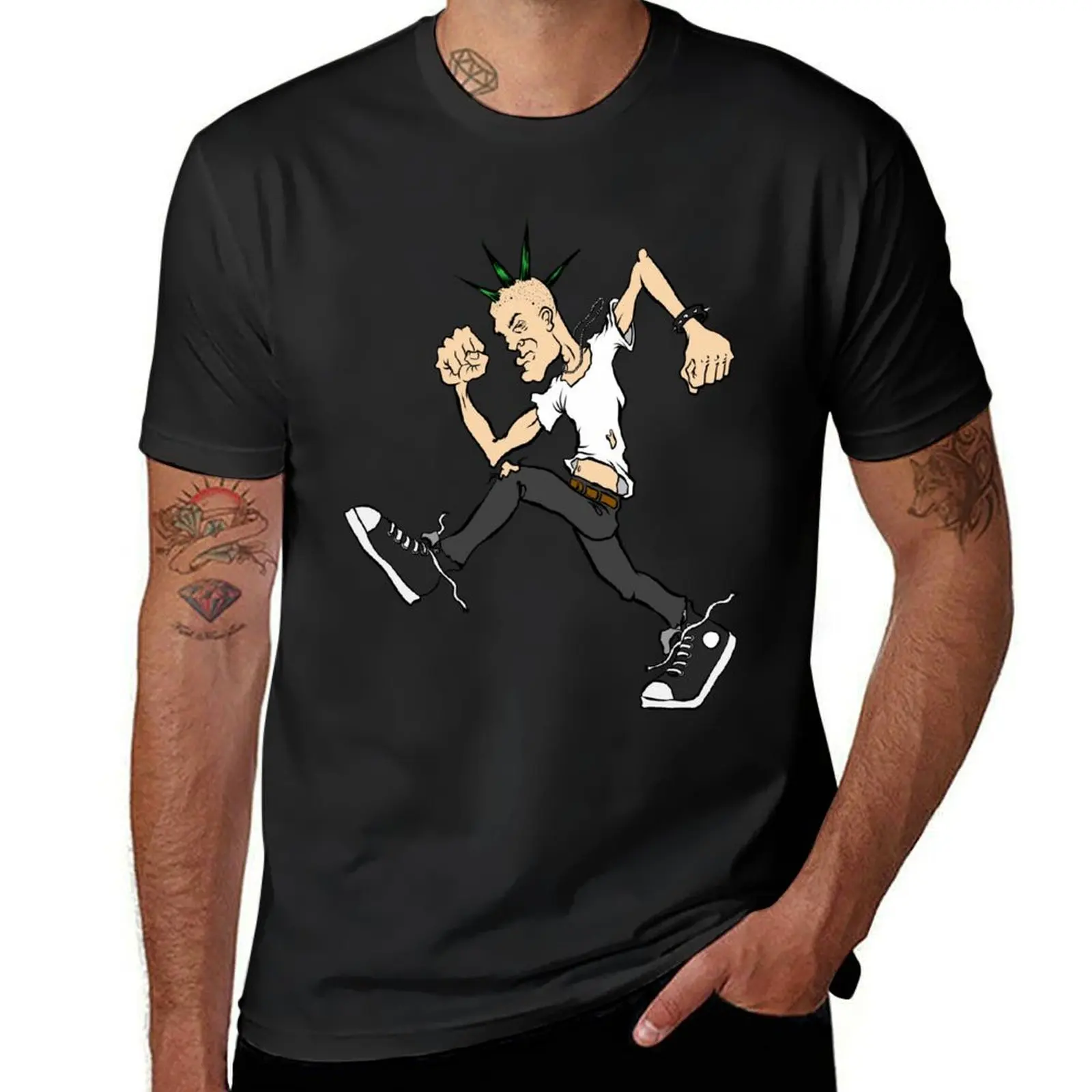 SLAM DANCE PUNK T-Shirt funnys hippie clothes t shirts men