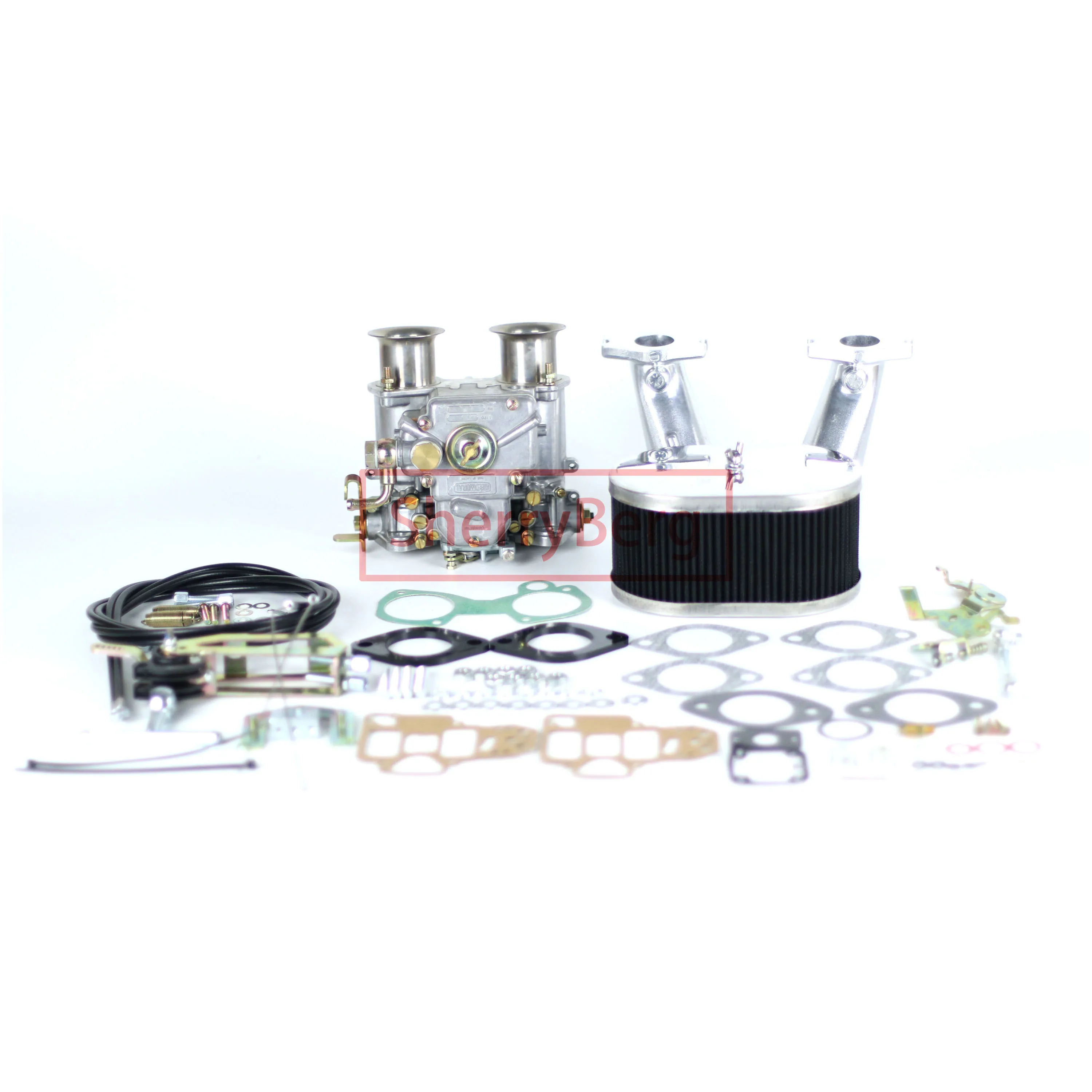 Sherryberg Carburatore Carb Kit Collettore Di Aspirazione Filtro Aria Di Collegamento Per Weber 40 Dcoe Per Mg Midget Austin Healey Sprite 1275 Cc