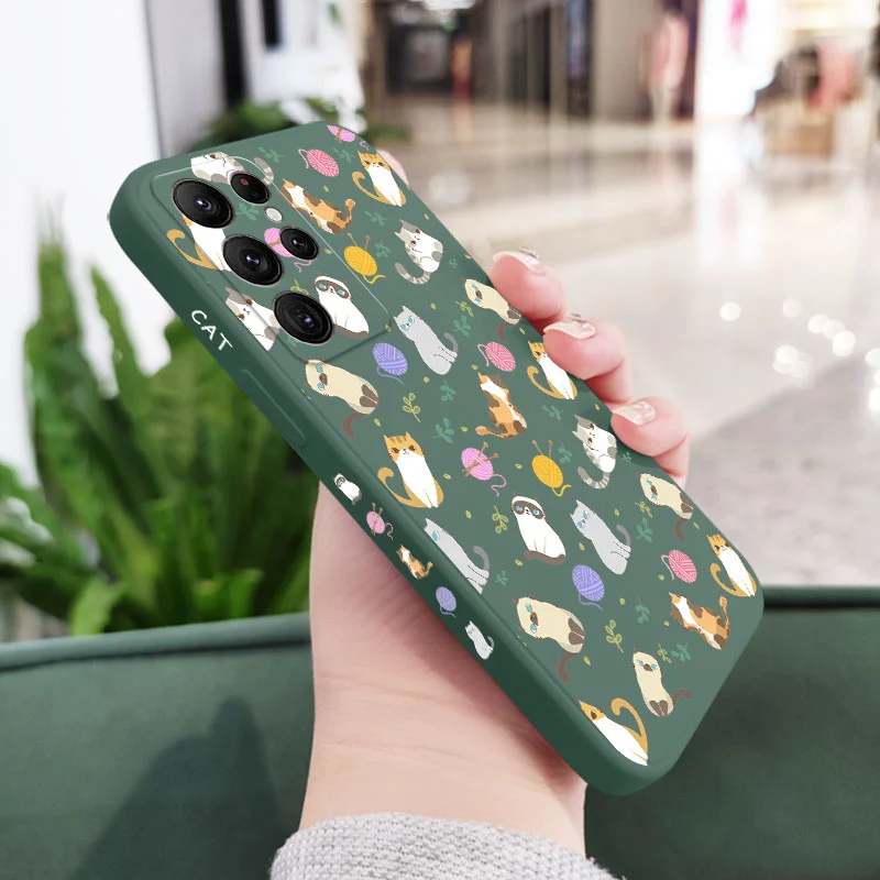 Premium Silicone Cat Design Phone Case - Sleek & Protective Cover