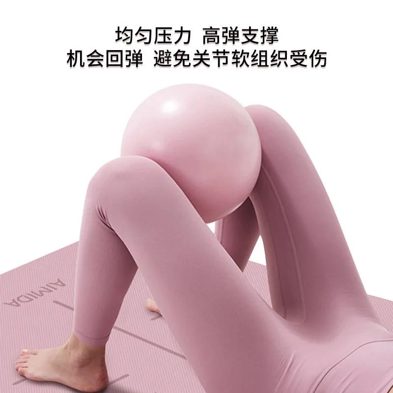 Women Gym Yoga Fitness Ball Thickening Type Anti-explosion Diameter 25 cm Pilates Workout Mini Ball Sculpting Legs And Hips yoga ball gymnastics ball