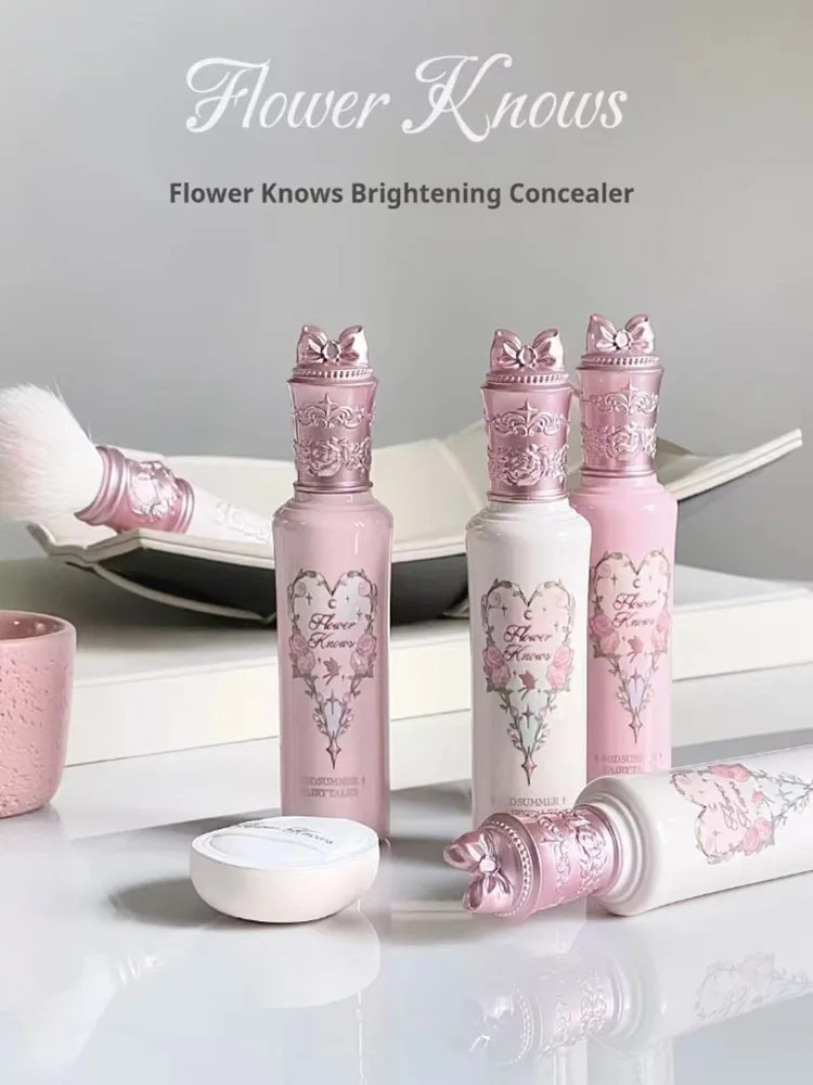 Flower Knows Liquid Concealer Highlighter Cute Mini Size Midsummer Fairytales Collection High Coverage Brightening liquid concealer makeup concealer face concealer