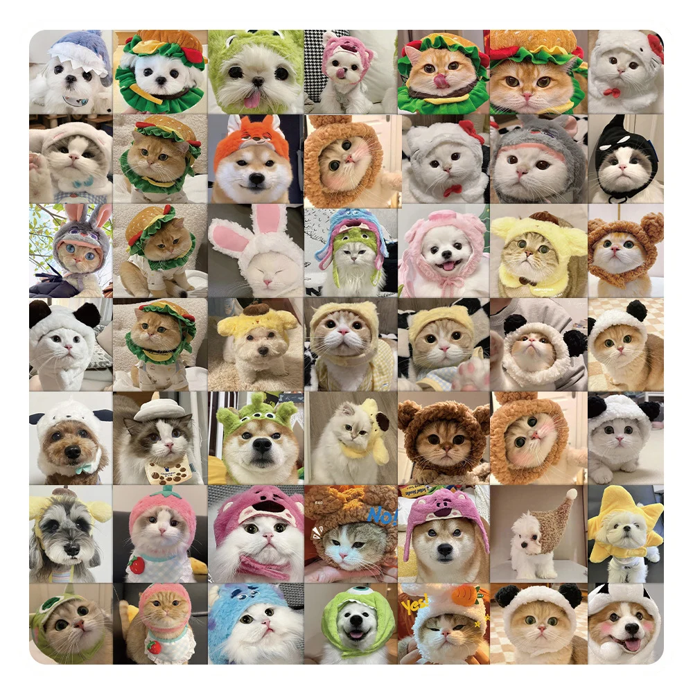 

10/30/60pcs Funny Animal Cartoon Stickers Cats Dogs Decals Toy Decorative Skateboard Laptop Bicycle Waterproof Cute Sticker Pack