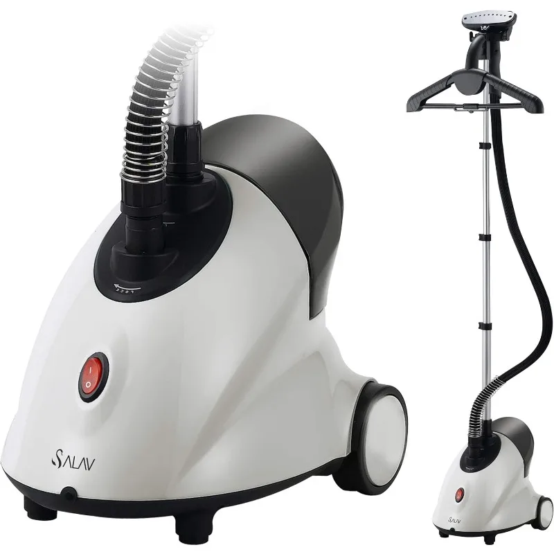 

SALAV® GS18-DJ Standing Garment Steamer with Roll Wheels for Easy Movement, 1.8L Water Tank for 1 Hour Continuous Steaming