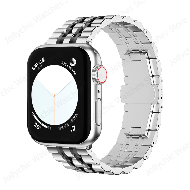 Stainless Steel Adjustable Bracelet for Smartwatch - Premium Replacement Band