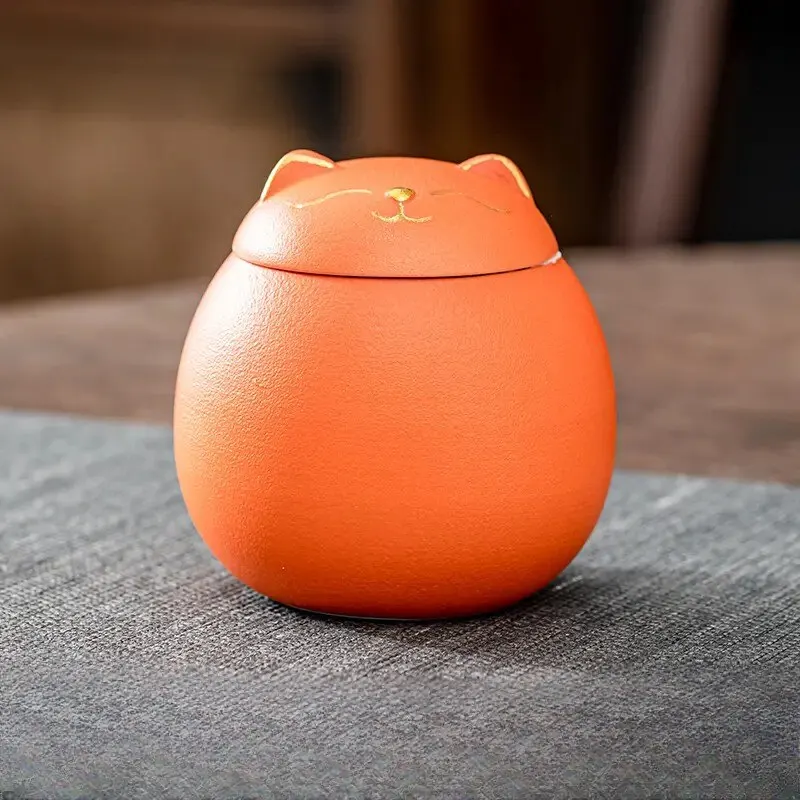 Tea Storage Jar 1pc Lucky Cat Tea Can Cute Tea Jar Storage Box Kitchen Tools Kitchen Accessories Accessories tea tin box,tea canister