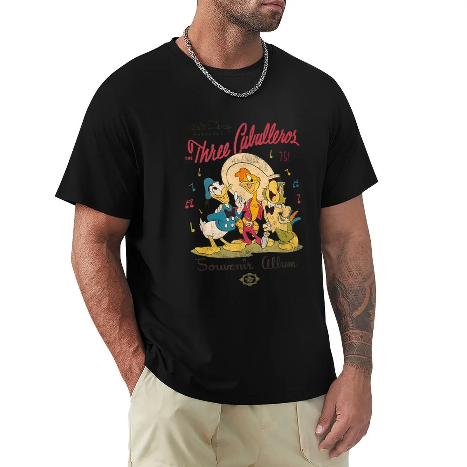 The Three Caballeros T-Shirt Per Un Ragazzo Anime Abbigliamento Sport Fan T-Shirt Magliette Oversize Per Uomo