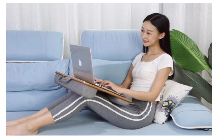 Description Picture 6 of itemMUMUCC Knee Lap Desk with Foldable Writing Board Notebook Tablet Knee Table Reading Desk Outdoor Headrest Laptop Stand Pillow