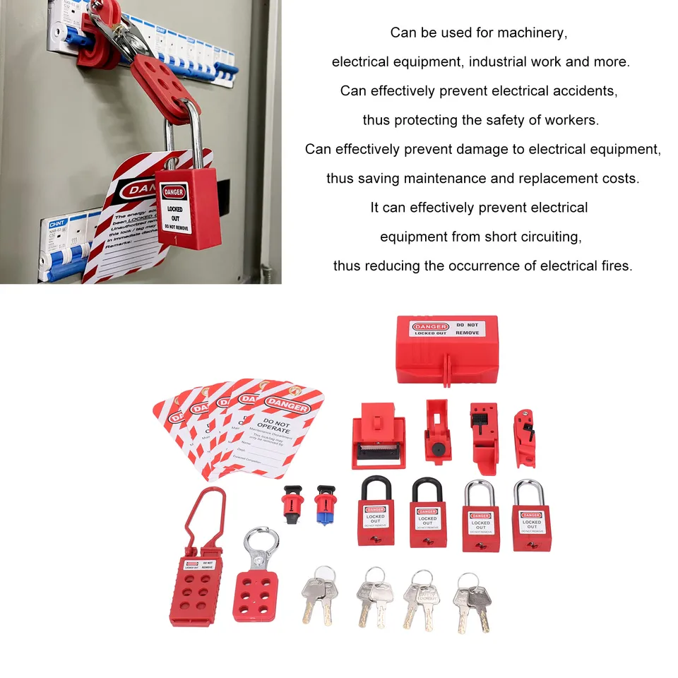 Klein Blackout Tools Lockout Tagout Kit - Clamp-On Circuit Breaker ...
