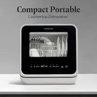 Portable Compact Countertop Dishwasher 5L Tank 5-Program Home RV Apartment Wash Dishes Glass Baby Care Sparkling Clean Easy Use 2