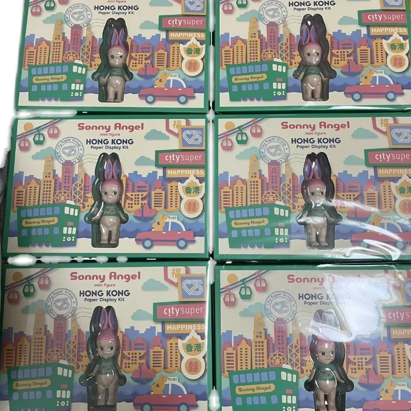 

Genuine Sonny Angel Hong Kong City Super 25th Anniversary LOG ON City Restrictions Rabbit Collectable Model Blind Box Toy Gift