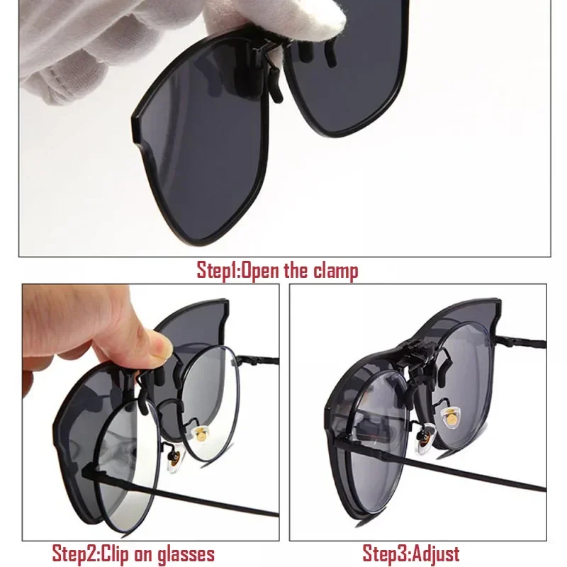 Polarized Photochromic Night Vision Anti-Glare Vintage Square Glasses