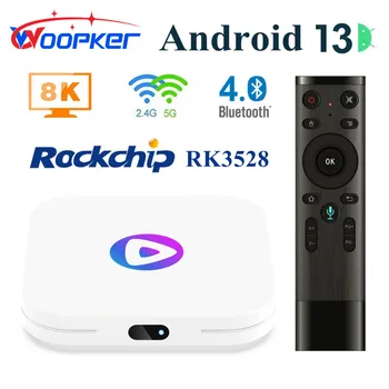 Woopker 셋톱 박스, 안드로이드 13 TV 박스, H96 MAX M1 록칩 RK3528, 4G, 64G, 8K 비디오, 듀얼 와이파이, BT4.0, 구글 보이스 미디어 플레이어, 2G16G