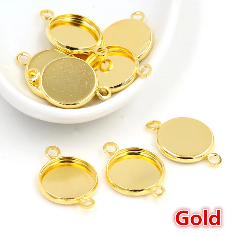 Multi-Size Colorful Plated Iron Pendant Trays