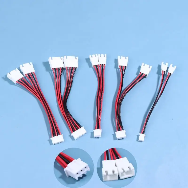 XH2.54MM 회전형 암단자 와이어, 1분할, 2인출, 2플러그 연장, 암수 연결 와이어