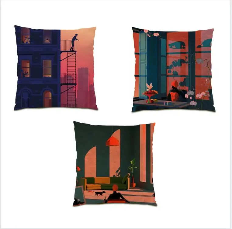 

Nordic Style Bedroom Home Decoration Velvet Fabric Pillowcases Decorative Cushion Covers Polyester Linen Comfortable Gift E1185