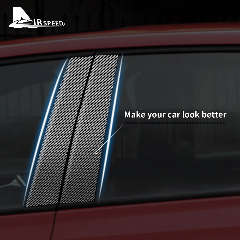 탄소 섬유 B 필러 커버 자동차 창 열 장식 스티커 폭스 바겐 폭스 바겐 골프 6 7 8 MK6 MK7 MK8 2010-2022 액세서리