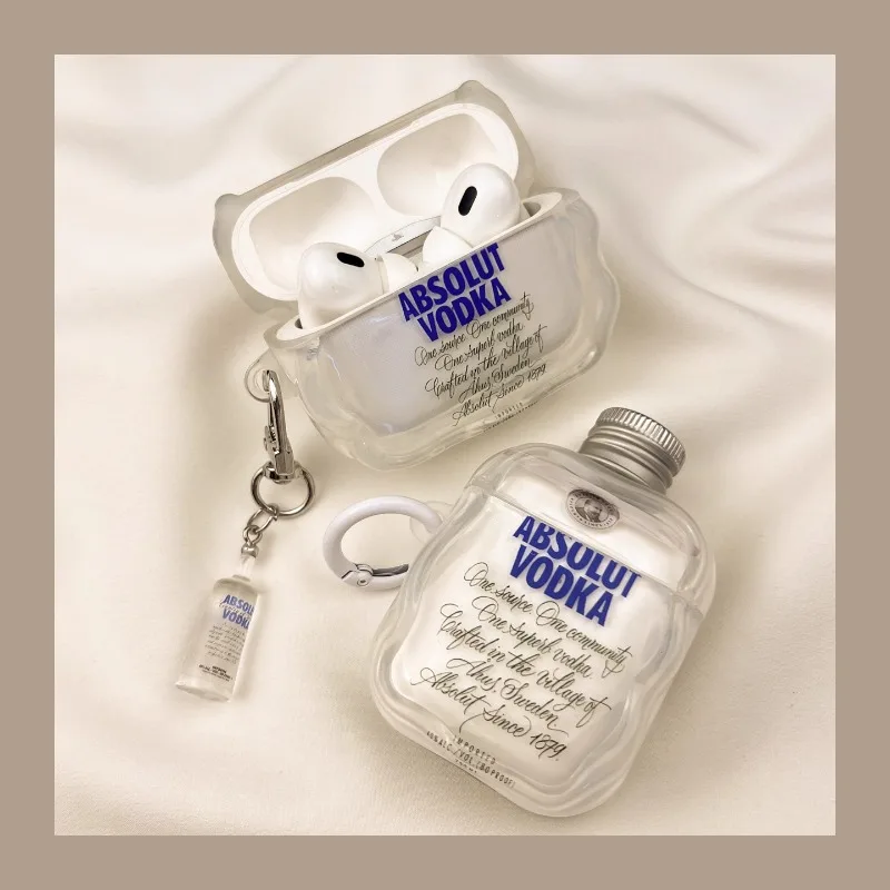 Creative Vodka Bottle Bluetooth Headset Protective Case