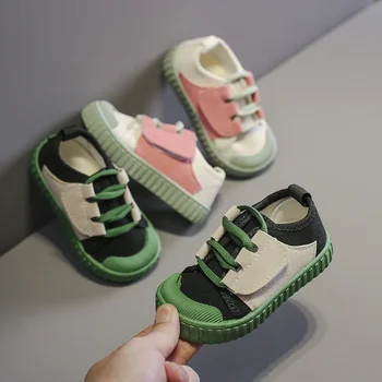 Baby Girls Boys Casual Shoes 2025 Spring Autumn Infant Toddler Shoes Brother Sister Comfortable Soft Sole Children Canvas Shoes