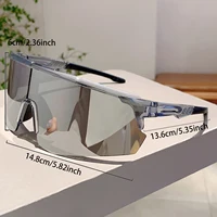KAMMPT New in 2024 Semi-rimless Sports Sunglasses Outdoor Brand Oversized Mirror Men's Goggle Women Trendy Decor Cycling Shades - Image 6