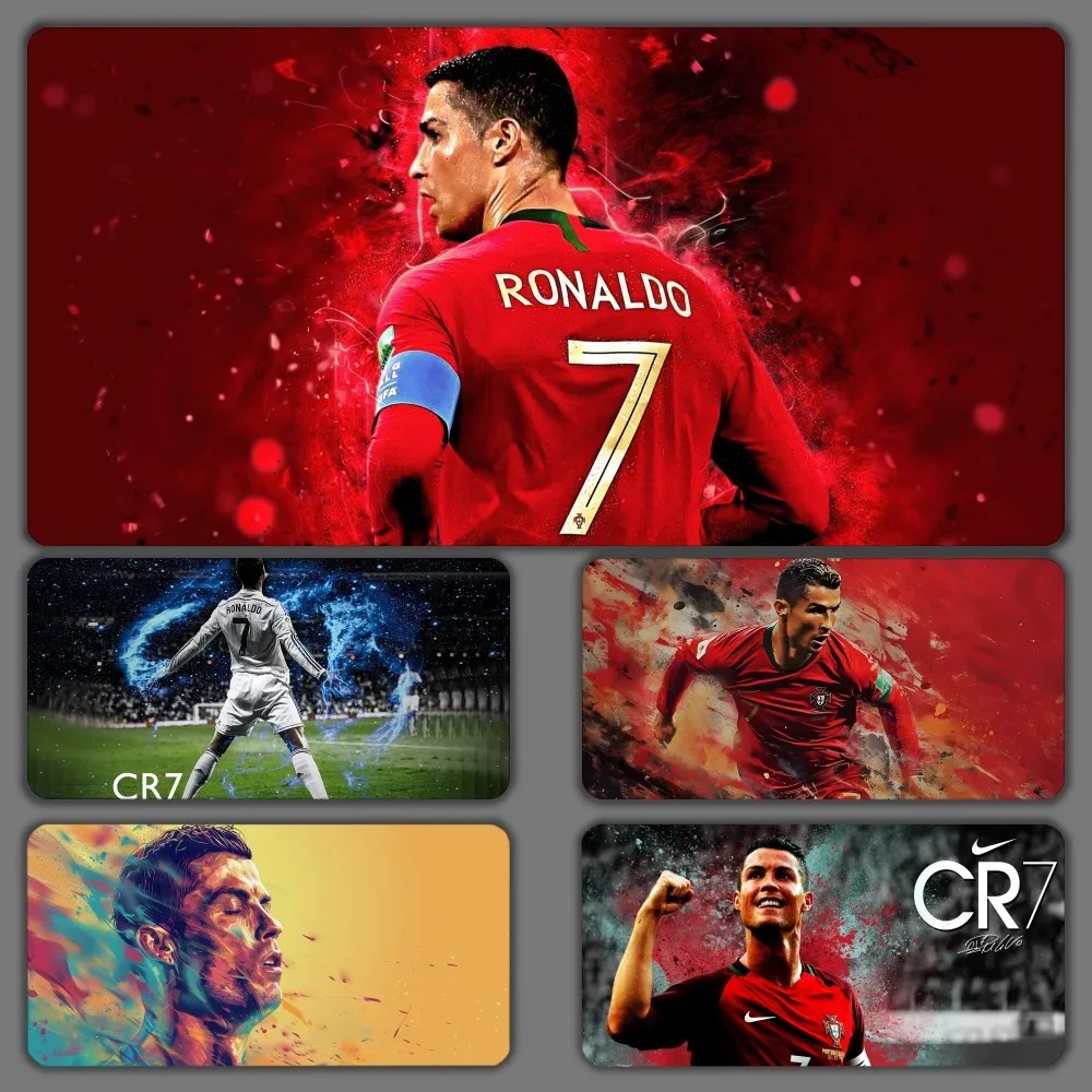 

Коврик для мыши C-Криштиану R-Роналду CR7, большой игровой коврик для компьютерных игр, клавиатуры, мыши