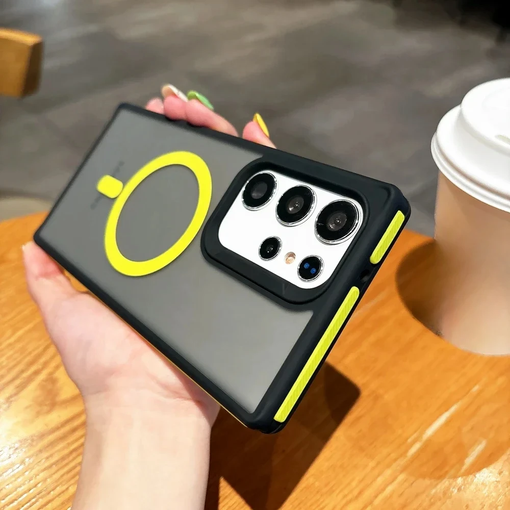 Slim Matte Liquid Magnetic Wireless Charging Protective Case Cover
