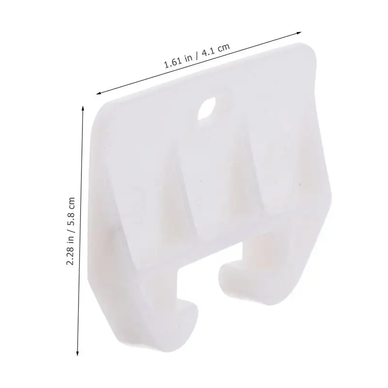 10pcs Plastic Drawer Track Guides Slides Replacement Furniture Parts Drawer Guides Latches for Cabinets(White)