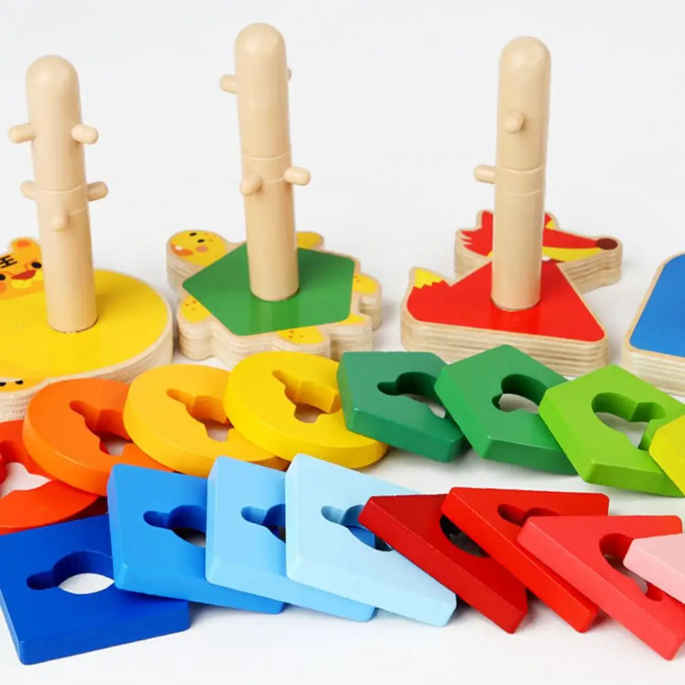 

Brain Game Toys Intellectual Development Exercise Patience Wooden Brain Game Toys Eye-catching Pairing Toys for Kindergarten