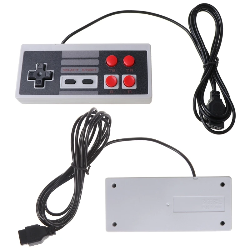 2PCS Handle Game Controller Classic Wired 2 Buttons 4 Buttons For 9 Pin NES Gaming Accessories Universal Joystick